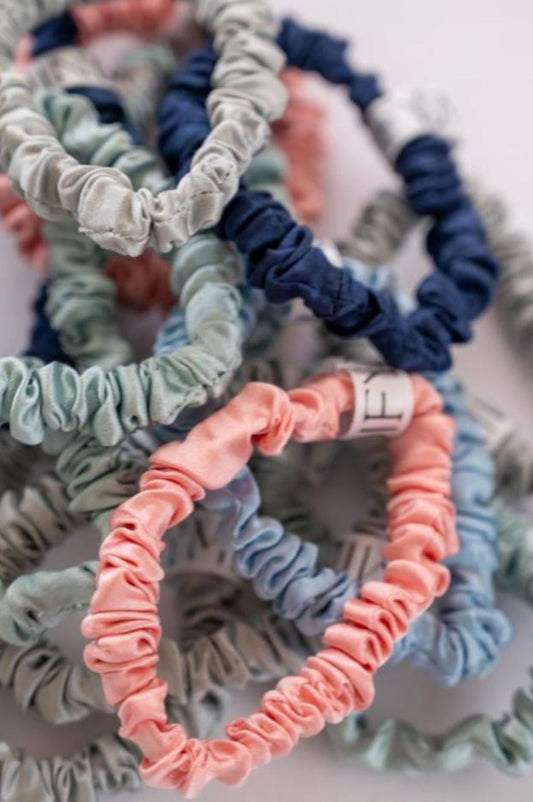 Set of 3 Mini Silk Scrunchies